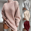 Solid Turtleneck Long - Sweater Winter Warm Women Sweater | Nova Goods