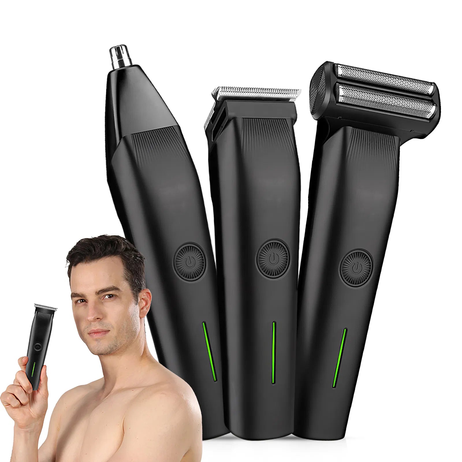 Beard Trimmer — 3 In 1 Hair Clippers And Mens Grooming Kit