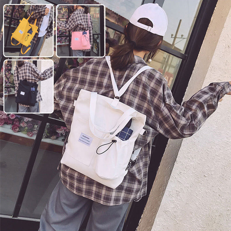 Harajuku Canvas Bags - Students Handbag With Pockets Prep | Nova Goods