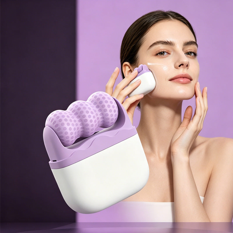Ice Massage Device — Ice Roller Set For Face And Eyes - Facial Skin Care Tools With 2 Cold Therapy F