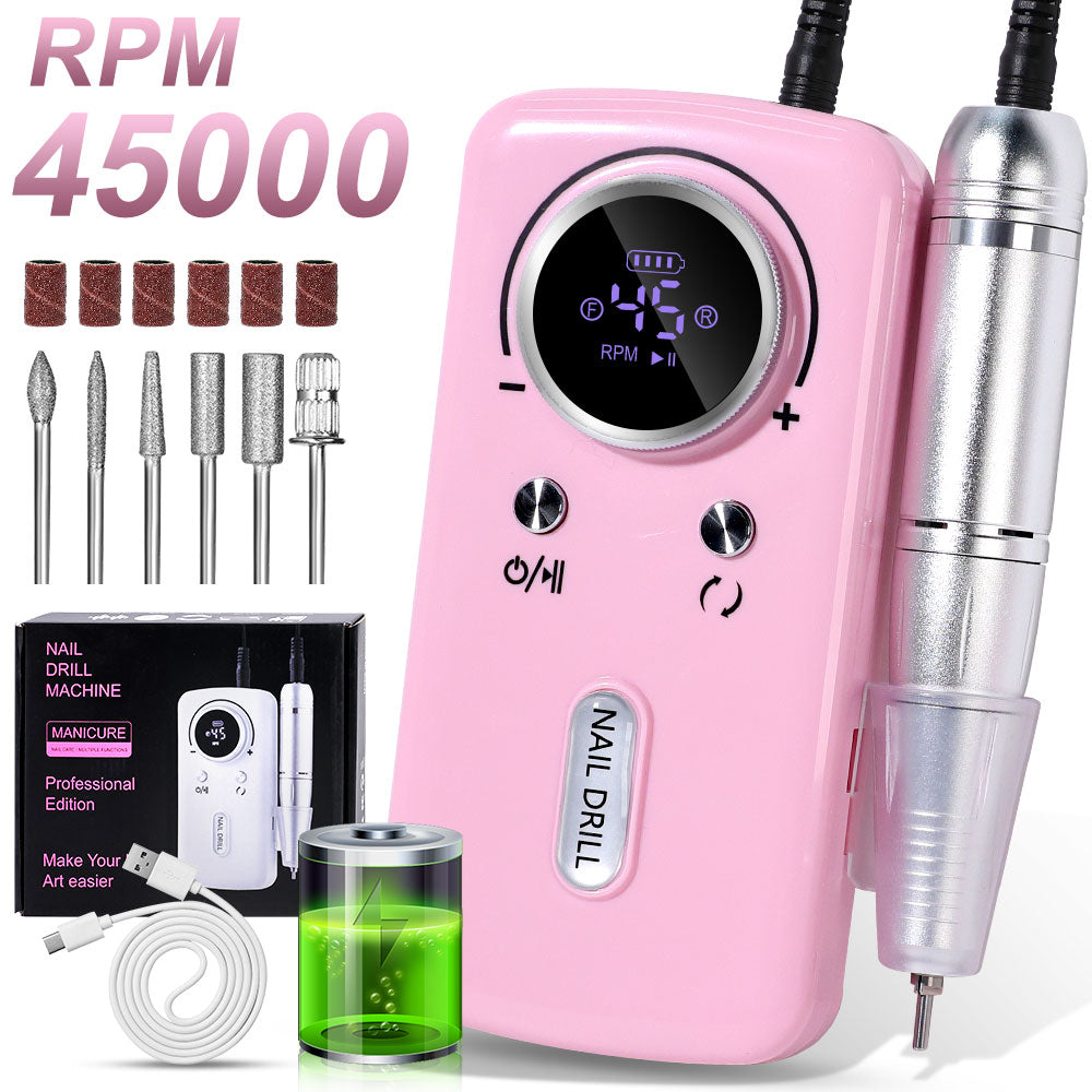 Professional Electric Nail Drill - 45000rpm Cordless Nail | Nova Goods