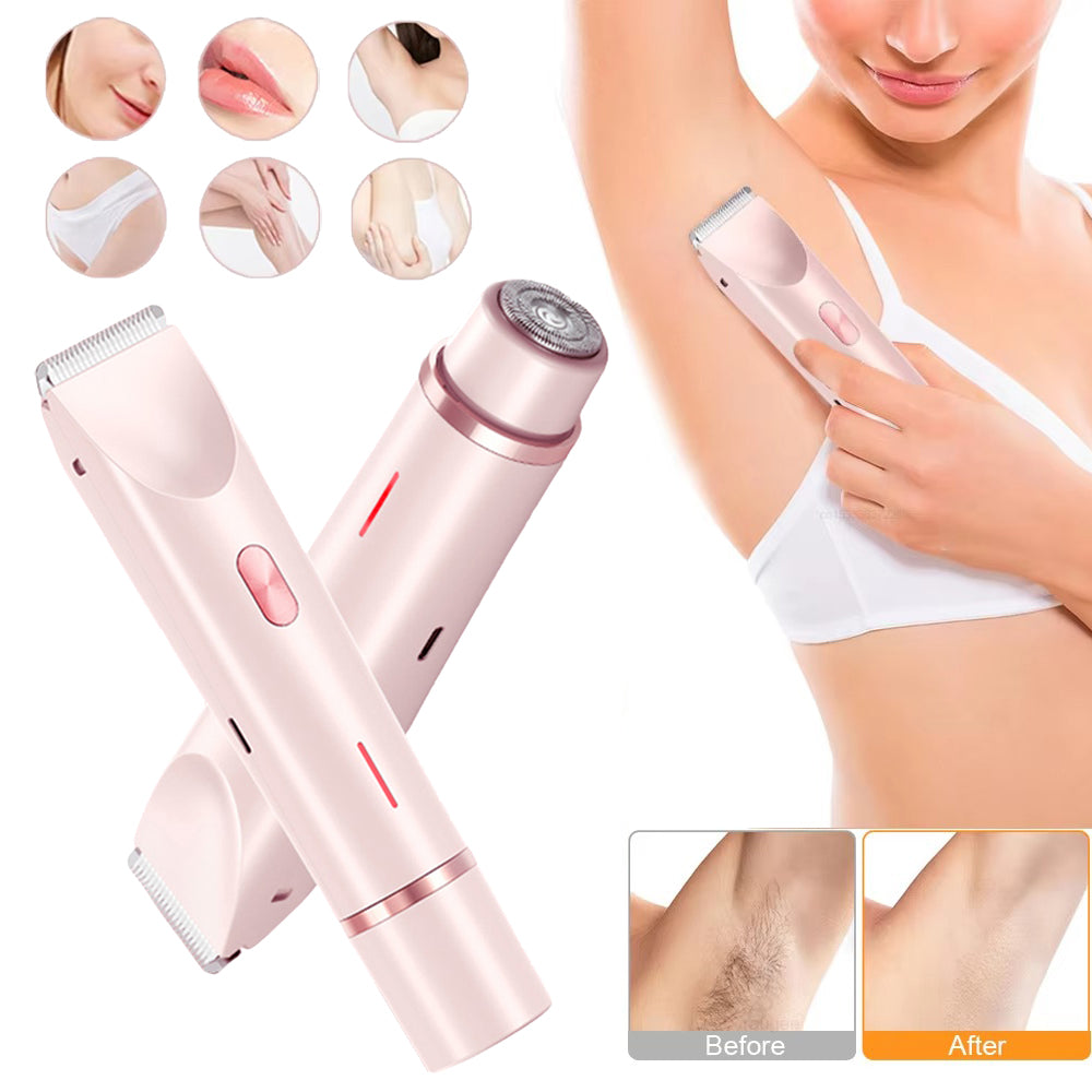 2 In 1 - Hair Remover Womens Double Head Shaver Private P | Nova Goods