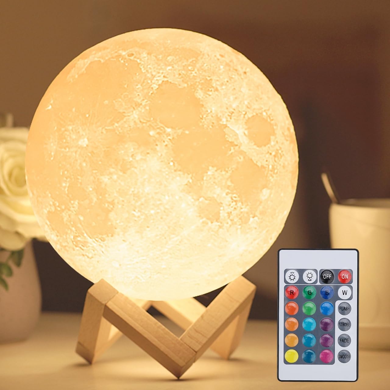 16-color Lamp With Stand And Remote - Moon Lamp | Nova | Nova Goods