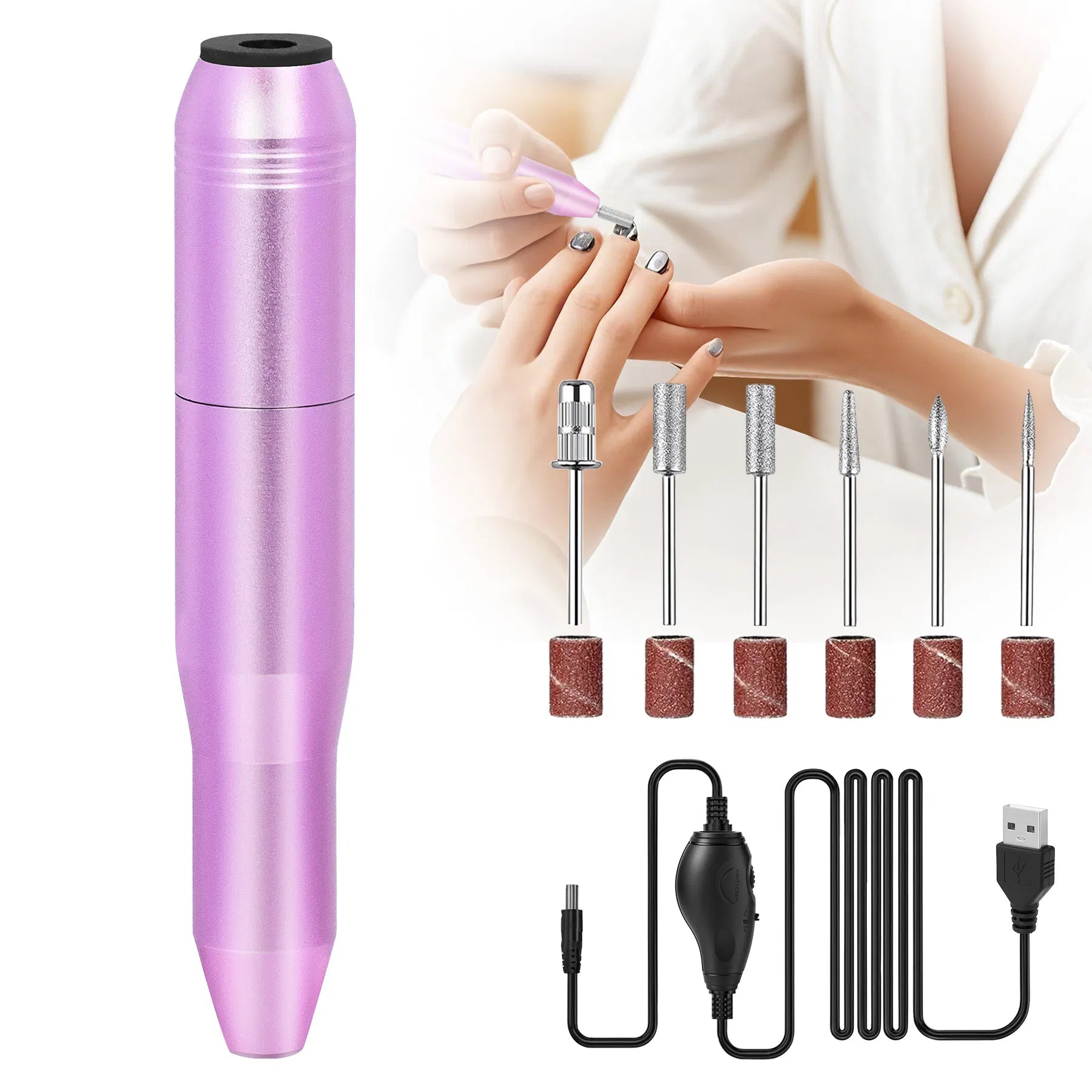 Portable Electric Nail Drill - Professional Nail File Kit | Nova Goods